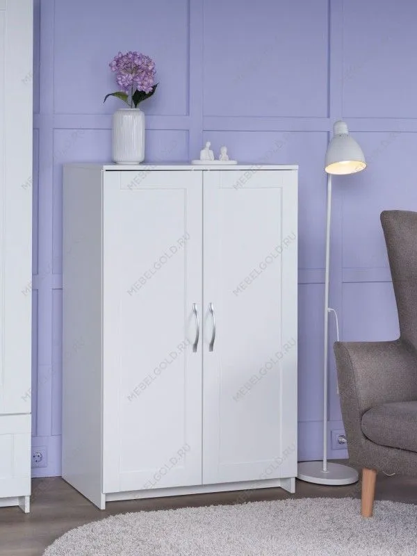 Тумба Сириус, 2 двери, 78х41х124 см, белая | изображение 1