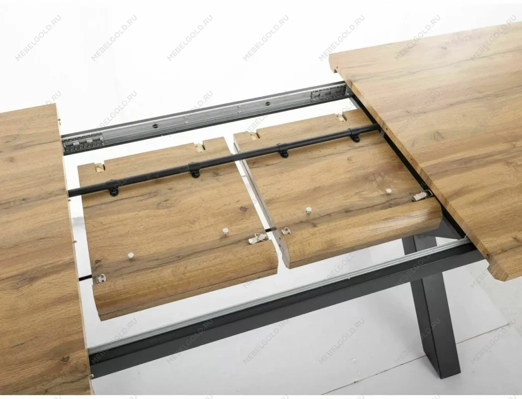 Стол обеденный Signal XAVIERO II 160 раскладной (дуб артизан/черный) | изображение 4