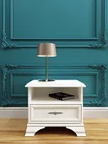 Тумба прикроватная Кентаки KOM1S белый