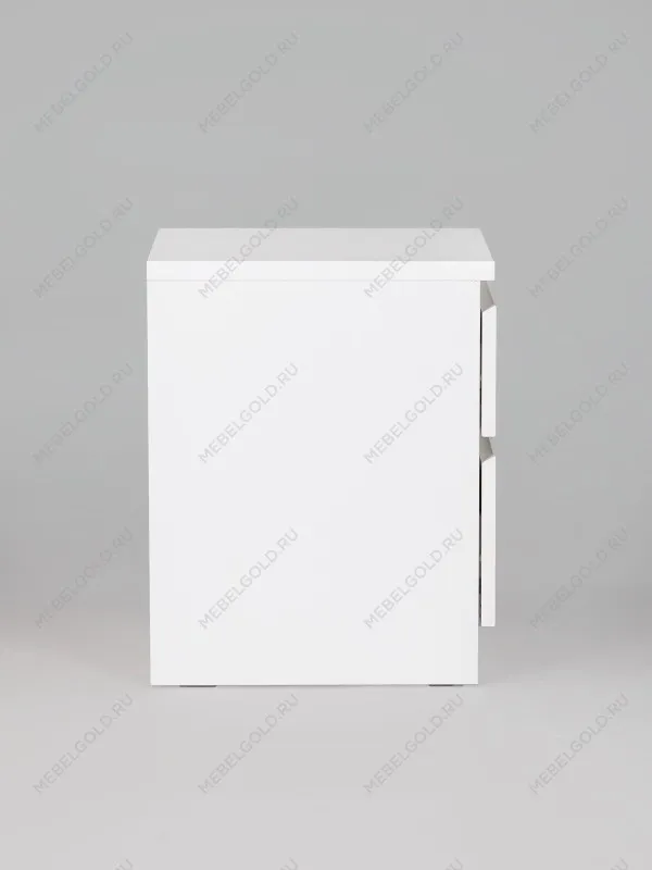 Тумба прикроватная Кастор, 2 ящика, 40х37х49 см, белая | изображение 4