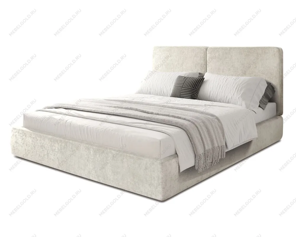 Кровать Natura 1.6 м, с подъемным механизмом Шенилл (Monblan) 501, НТКР-1[3]