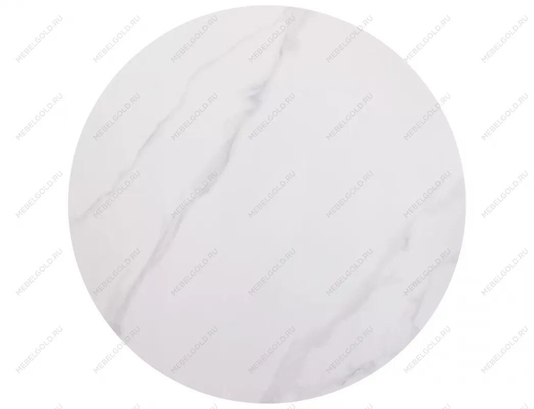 Стол обеденный Signal RION 90 (белый/черный) | изображение 1