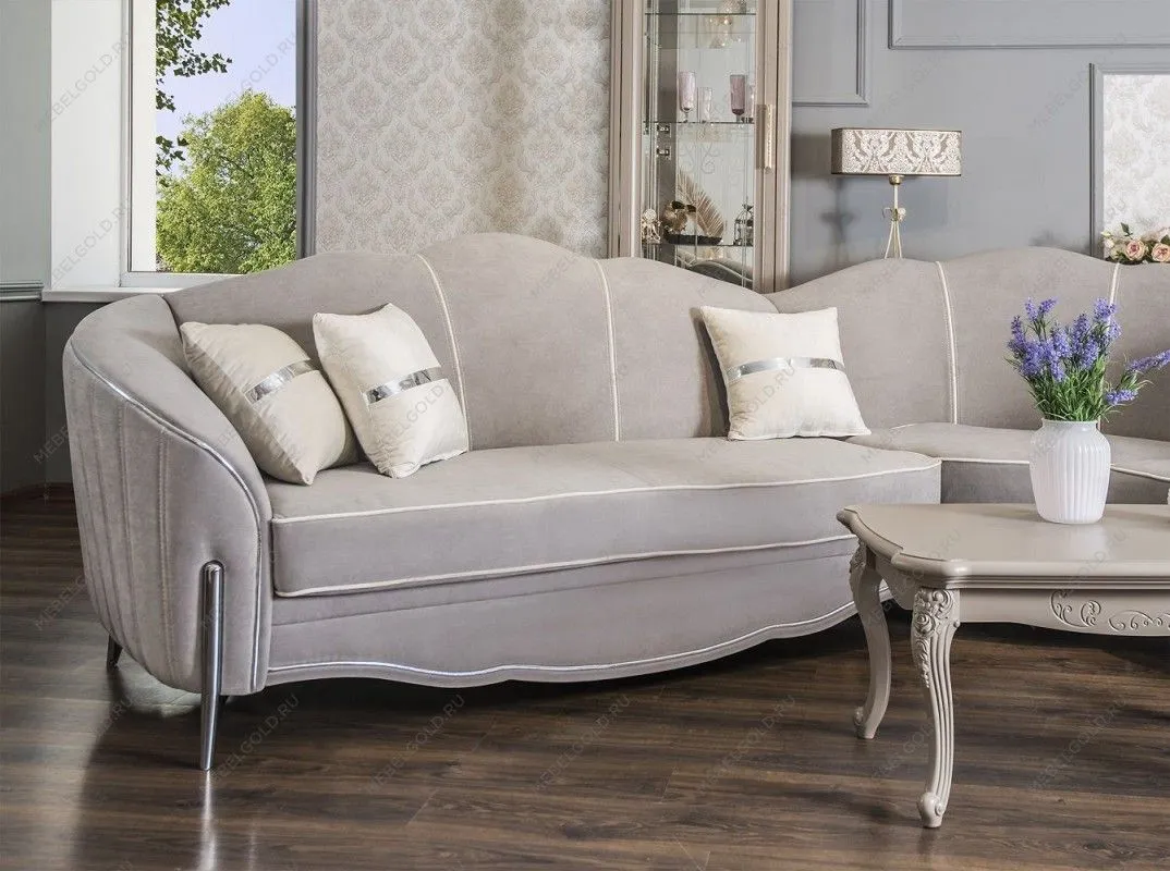 Диван Гравита угловой 3-у-1 серый серебро | изображение 3