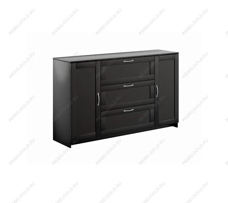 БРИМНЭС / СИРИУС тумба ИКЕА / IKEA 2 двери и 3 ящика 156х95 Дуб Венге | изображение 3