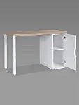 Стол письменный Ингар, с дверцей, 120x75x55, белый, столешница дуб беленый | изображение 10