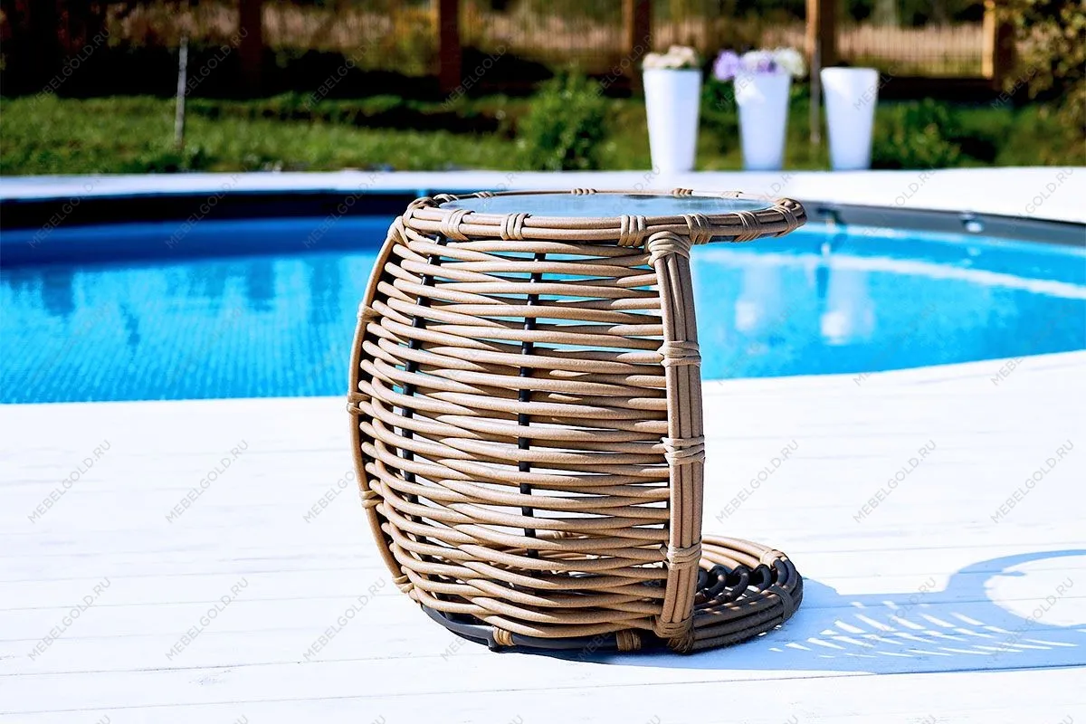 MOKKA MAJORCA боковой столик, цвет соломенный | изображение 1