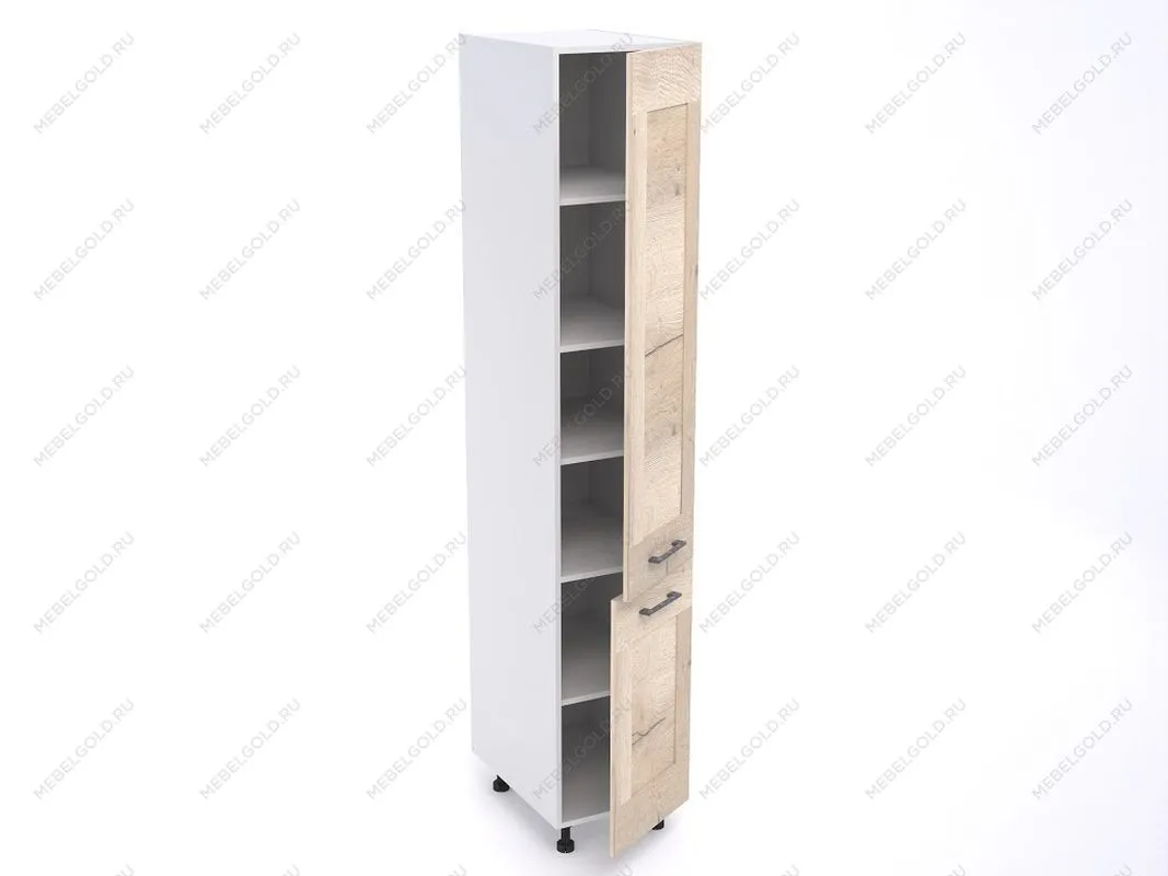 Пенал ПГ-40, Дублин (400*570*2166) Дуб галифакс белый, 21662 | изображение 1