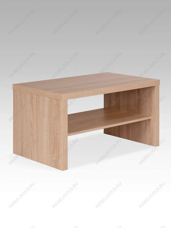 Стол журнальный Энкель, с полкой, 82x50x45 см, дуб беленый | изображение 4