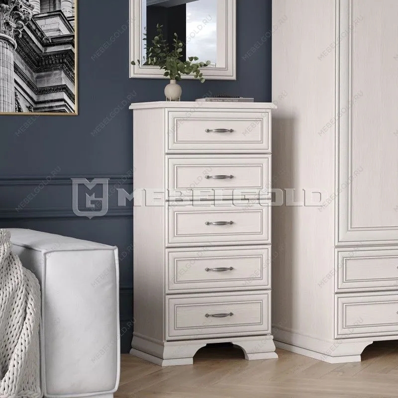 Комод Тиффани 5S/50 вудлайн кремовый | изображение 2