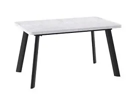 Стол Leon Lux Radial-180 раздвижной (Серый сланец/черный) 180(240)х95