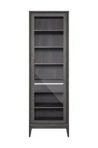 Витрина однодверная Сидней, дуб графит, правая