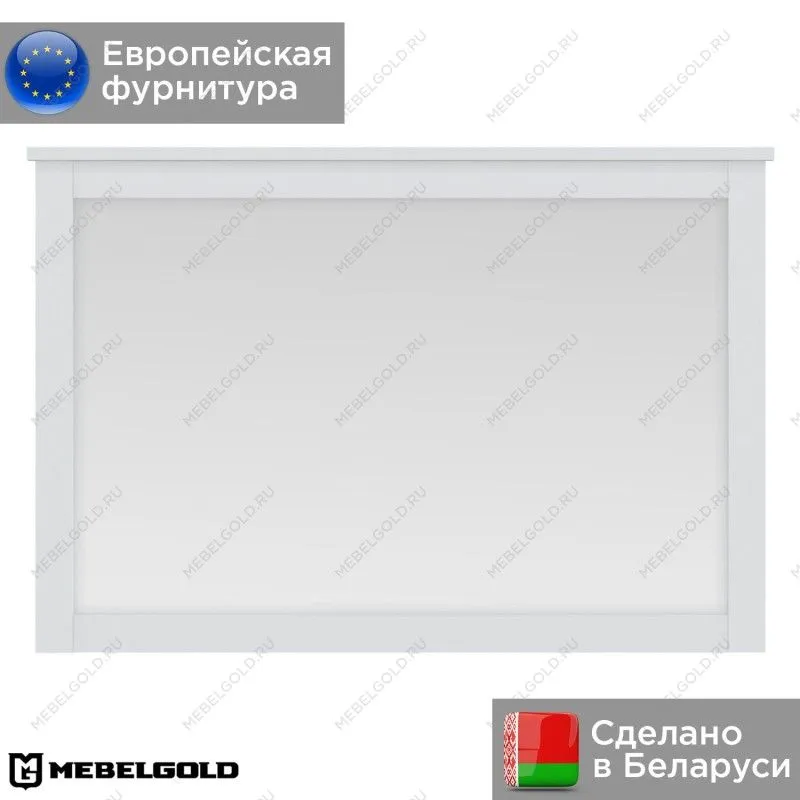 Зеркало Ева (Хельга) LUS/90 белый | изображение 1