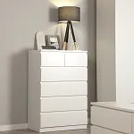 МАЛЬТА комод ИКЕА / IKEA 4+2 ящика 80х121 белый | изображение 5
