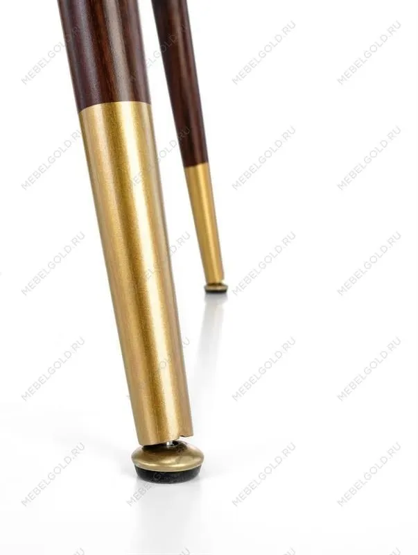 Стол обеденный Halmar DOMENICO 110 (орех/золотой) | изображение 5