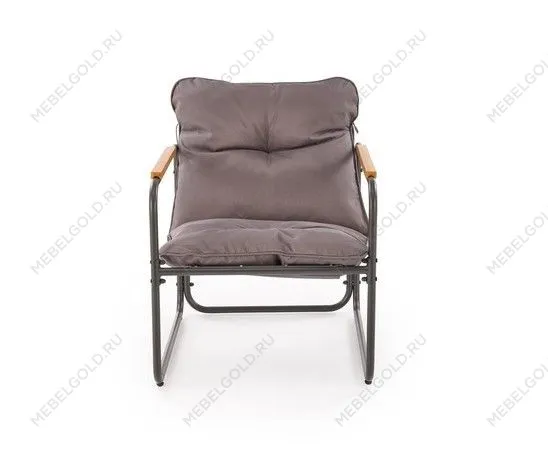 Комплект (диван + 2 кресла + стол журнальный) Halmar HUDSON (серый/коричневый) | изображение 5