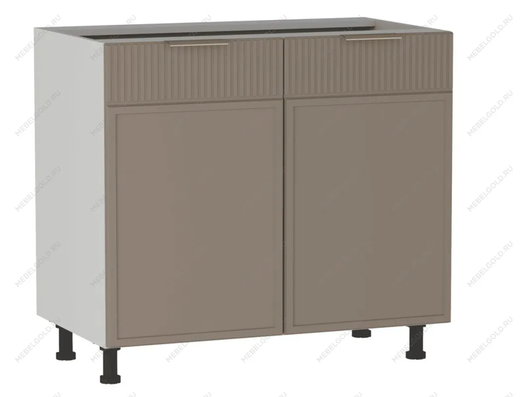 Стол 2-х дверный С-90, Берта (900*528*820) Мокко, 25110