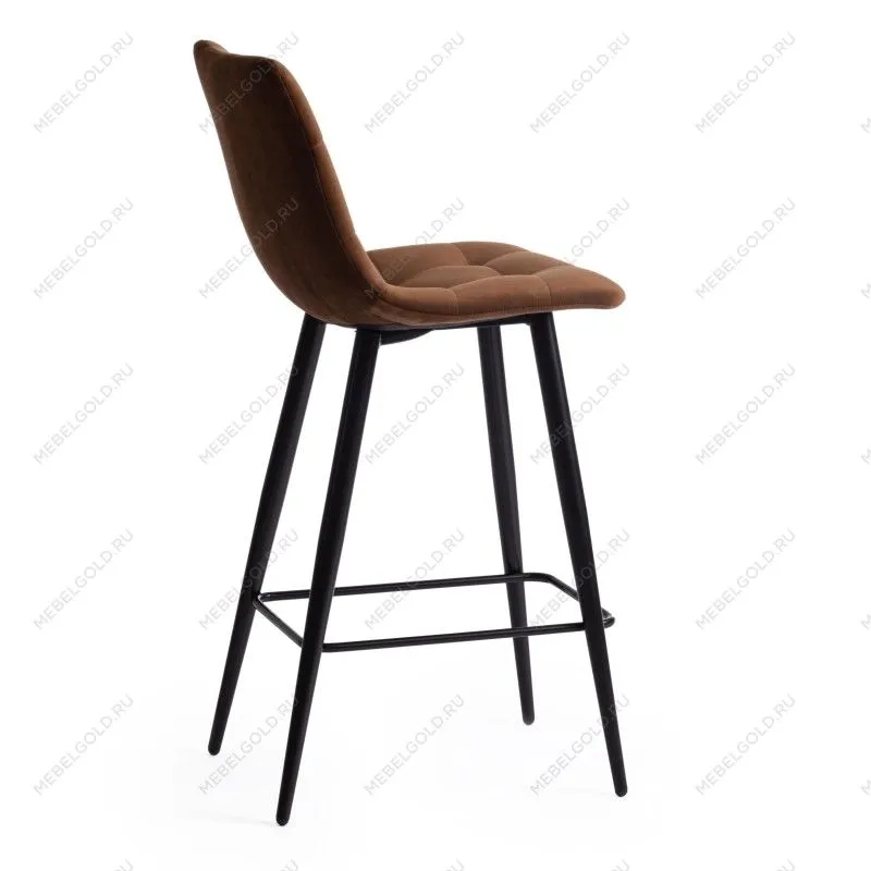 Стул полубарный CHILLY (mod. 7095пб) коричневый barkhat 11/черный | изображение 2