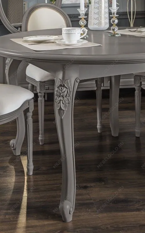 Стол Мокко круглый серый камень | изображение 5