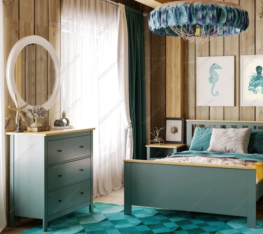 САГА тумба темно-бирюзовая/ясень | изображение 6