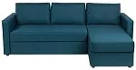 Диван-кровать ВАЛО, 230х91х72 см, короткий подлокотник, бирюзовый | изображение 5