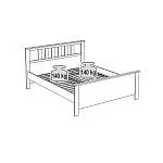 Кровать двуспальная Сага, 160х200 см, белая | изображение 13