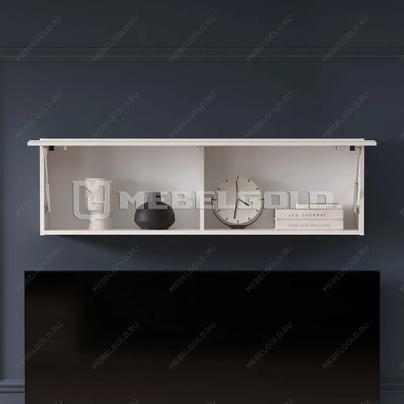 Полка навесная Тиффани 1V вудлайн кремовый | изображение 3