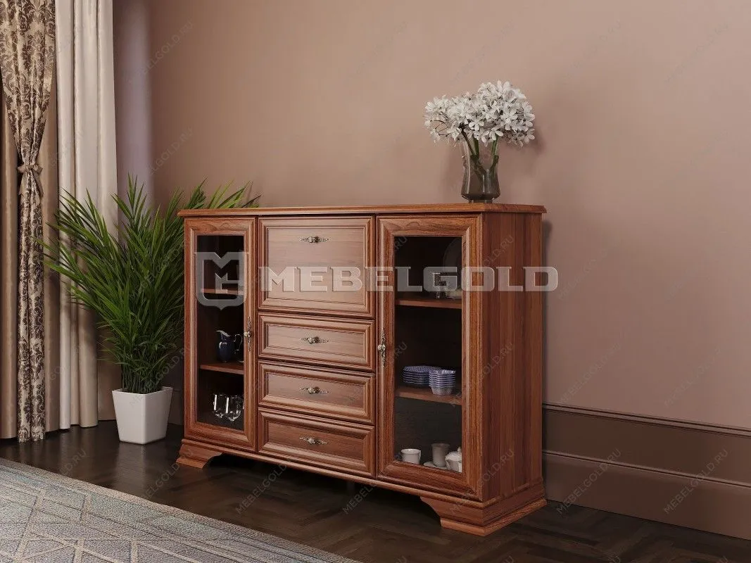 Комод-бар Кентаки KOM2W3S1B каштан | изображение 2