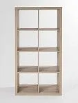 Стеллаж Фора, 8 полок, 77х147х38 см, дуб беленый | изображение 4