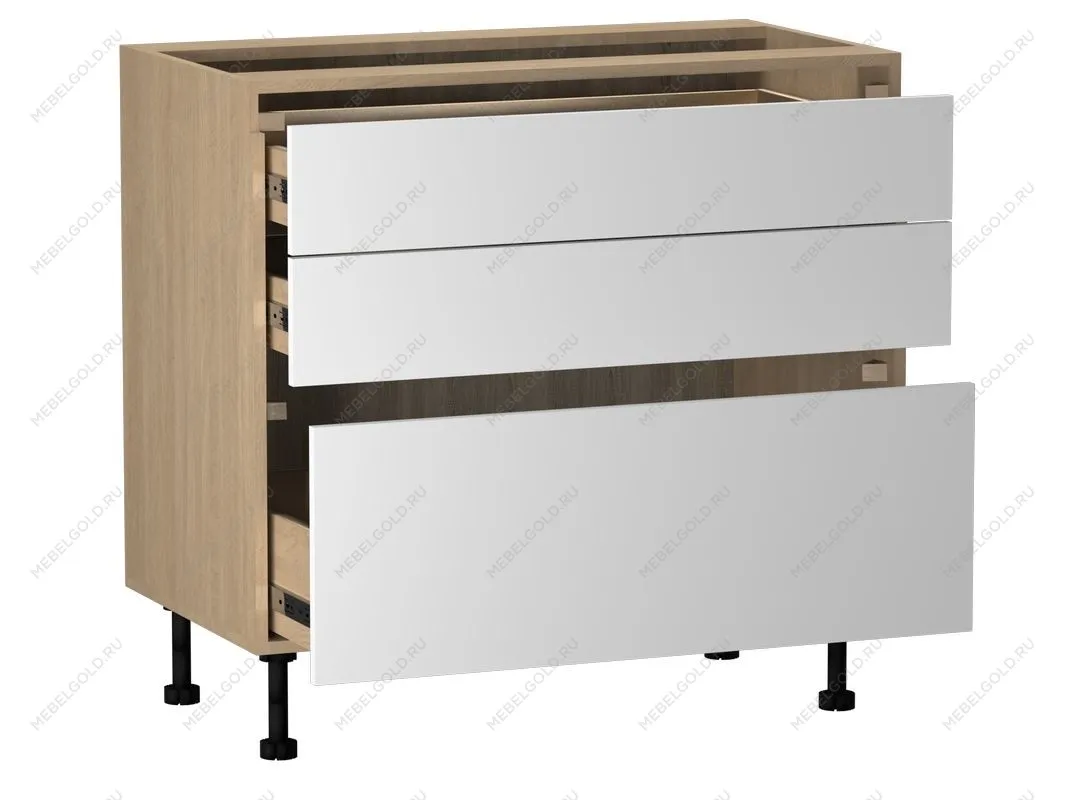 Стол с ящиками СЯ-90, Женева (900*520*870) Дуб Палермо/Белый матовый, 22422 | изображение 1