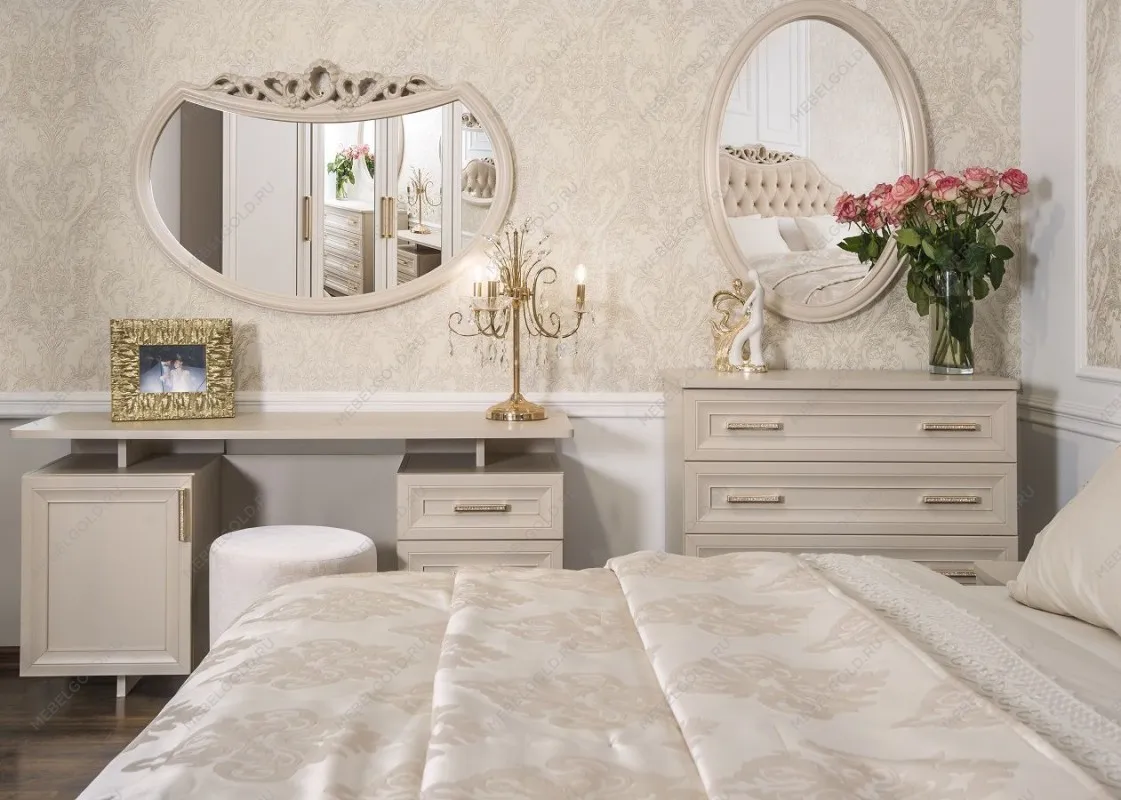 Зеркало Мокко ППУ для комода бежевый | изображение 2