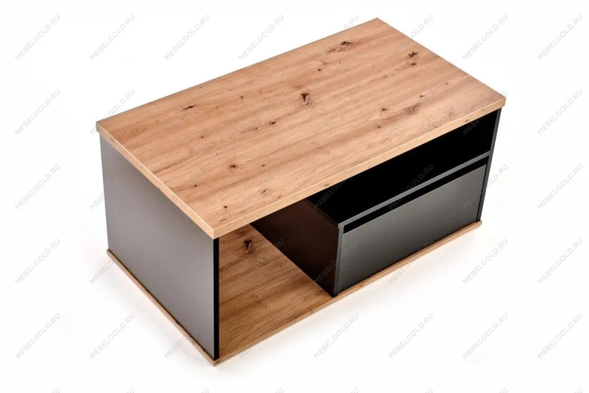 Стол журнальный Halmar PANTERA (дуб вотан/черный) | изображение 1