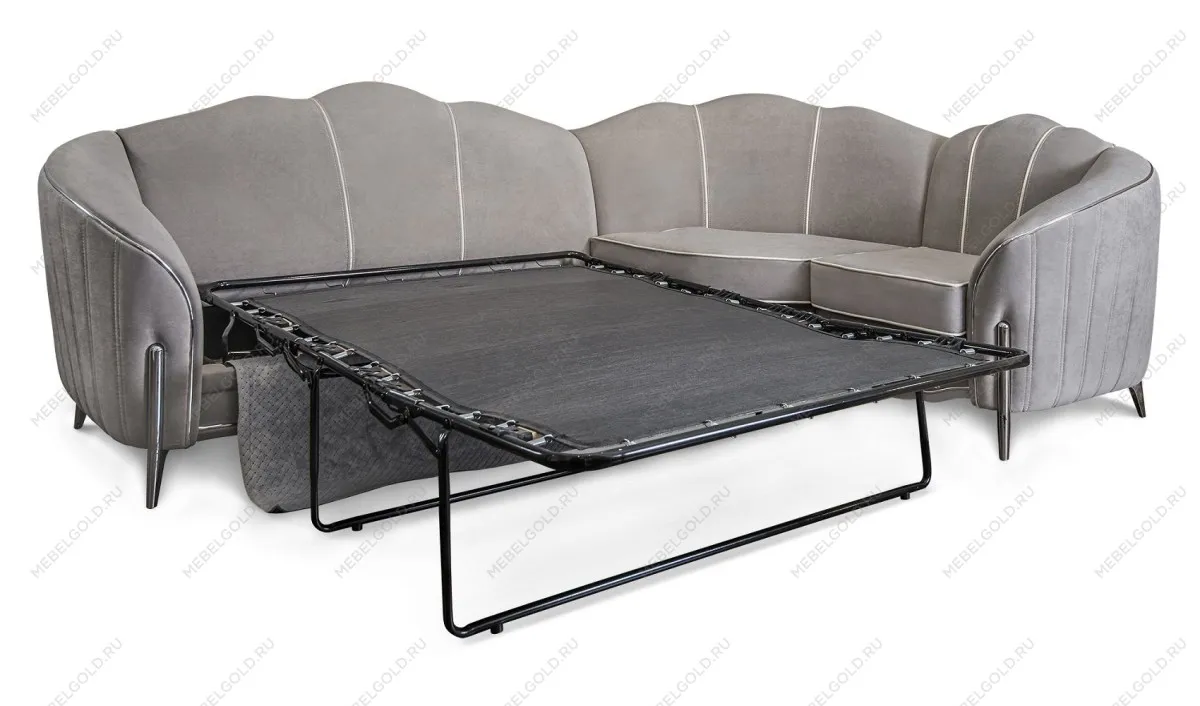 Диван Гравита угловой 3-у-1 серый серебро | изображение 1