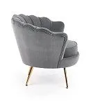 Кресло Halmar AMORINITO (серый/золотой) | изображение 6
