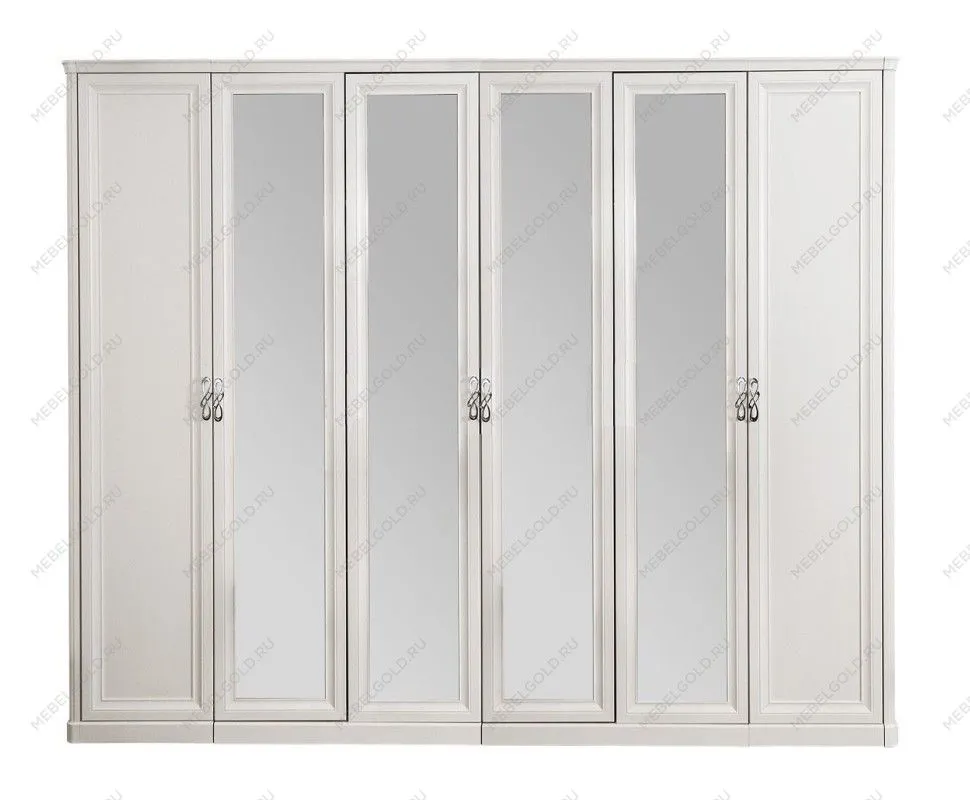 Шкаф Мишель 6-дверный белый матовый | изображение 1