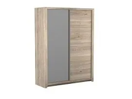 Шкаф-купе 2-х дверный с комбинированными дверями, Юта (1752*621*2300) Дуб Мария