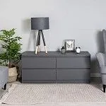 КАСТОР (KULLEN) тумба 4 ящика серая | изображение 4