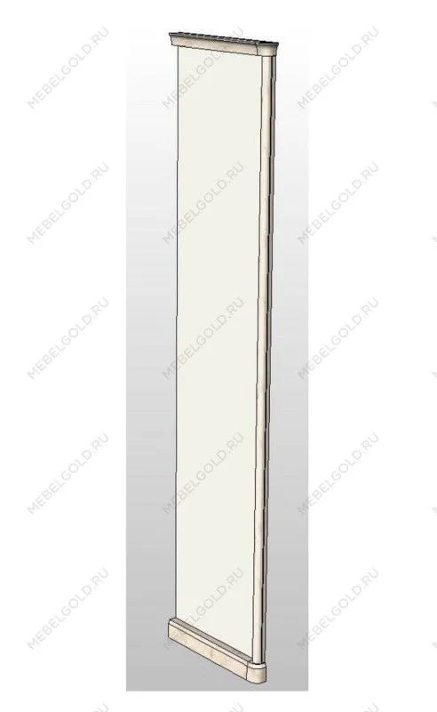 Бок шкафа правый Натали белый глянец (детская)