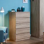 МАЛЬТА комод ИКЕА / IKEA 5 ящиков 80х121 сонома | изображение 5