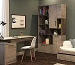 Стеллаж Д-11, Денвер (600*380*2020) Риббек серый, 31314 | изображение 1