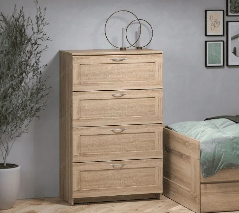 БРИМНЭС / СИРИУС комод ИКЕА / IKEA 4 ящика сонома | изображение 4