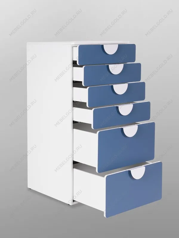 Комод Пикси, 6 ящиков 60x57x120, озорной василек | изображение 11