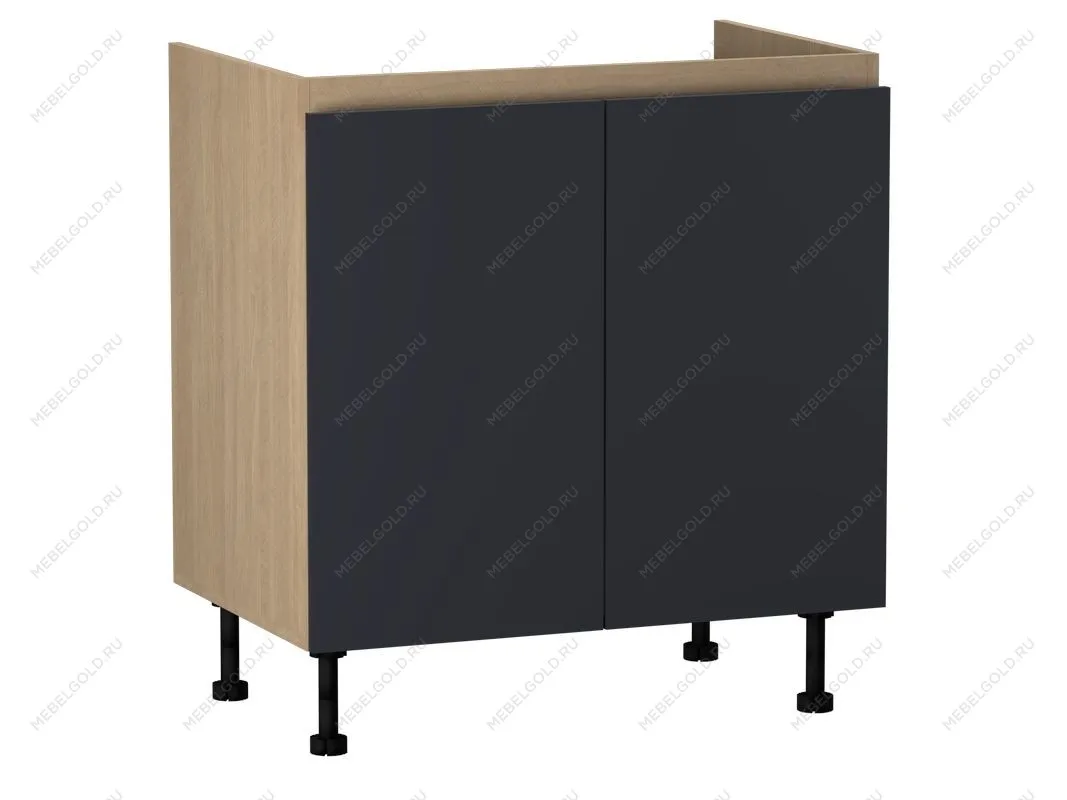 Стол под мойку СМ-80, Женева (800*520*870) Дуб Палермо/Синий матовый, 22511