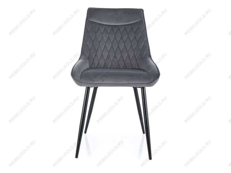 Стул кухонный Signal AGAT Velvet Bluvel 14 (темно-серый/черный)