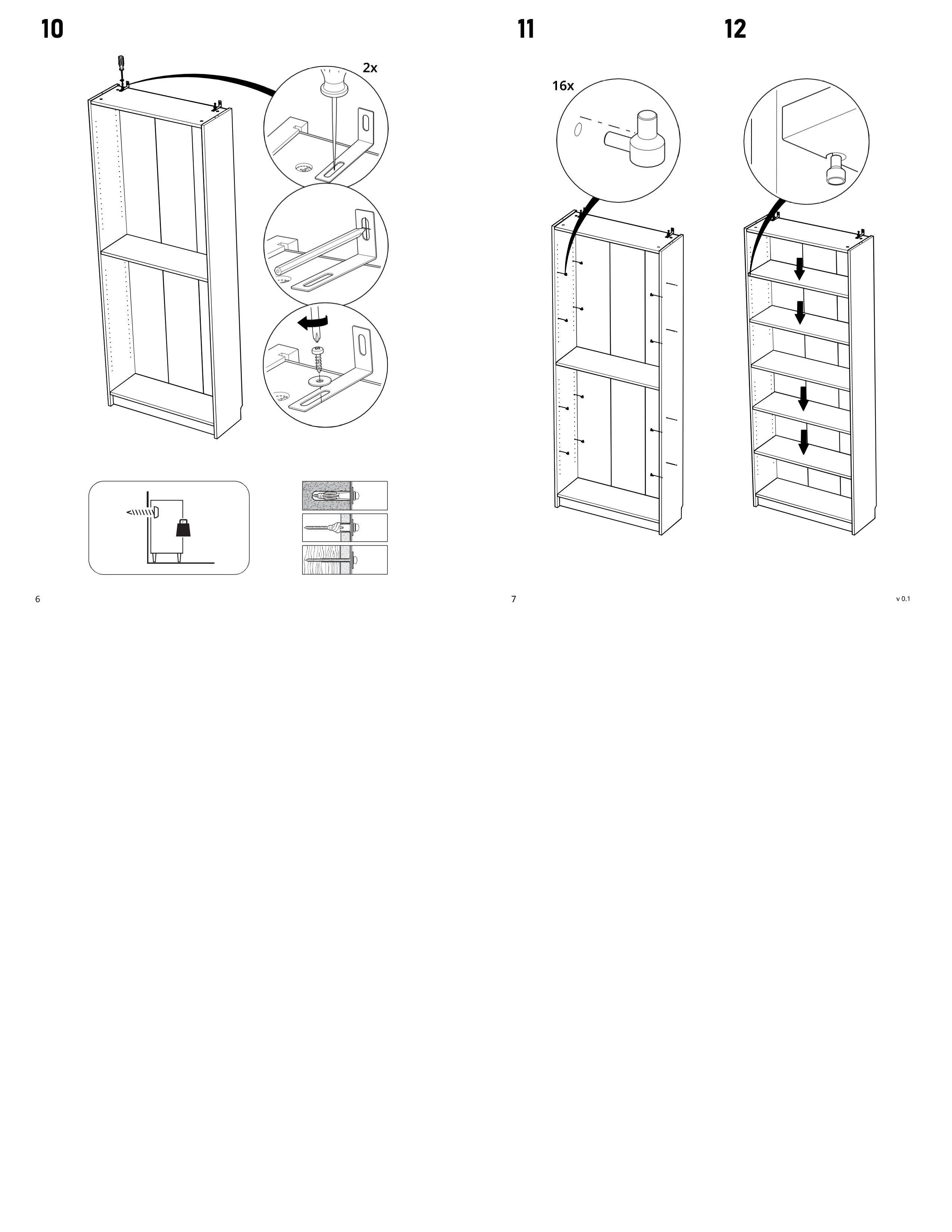Стеллаж Варма, 6 полок, 78х198х28 см, шпон ясень, черный | изображение 11