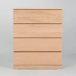 МАЛЬМ / VARMA Комод ИКЕА / IKEA 4, 80x100x40, шпон, беленый дуб | изображение 2