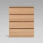 Варма Прайм 4 комод 80x100x48 шпон дуб беленый | изображение 1