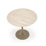 Стол обеденный Halmar TOLIO 90 (травертин/кашемир) | изображение 3