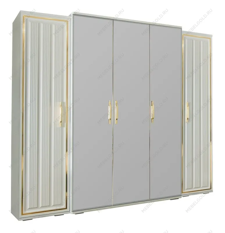 Шкаф Замира 5-дверный оливковый