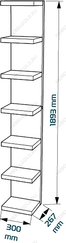 КАЛЛАКС / ФОРА Полка настенная ИКЕА / IKEA 190Е белая | изображение 3