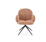 Стул кухонный Halmar K568 поворотный (корица/черный) | изображение 4